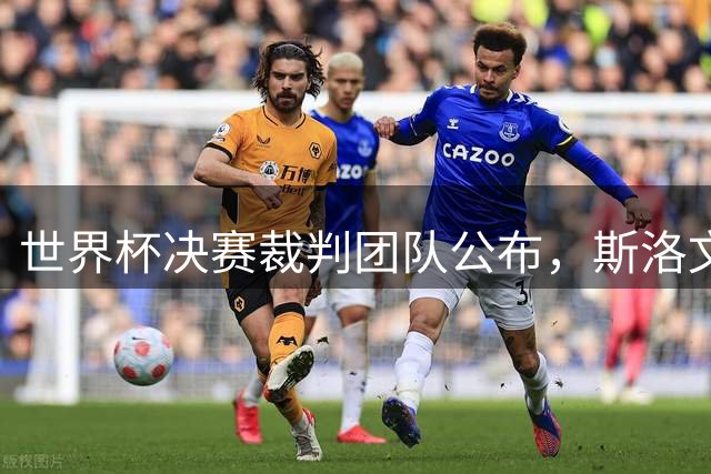 世界杯决赛裁判团队公布，斯洛文尼亚名哨温契奇主哨